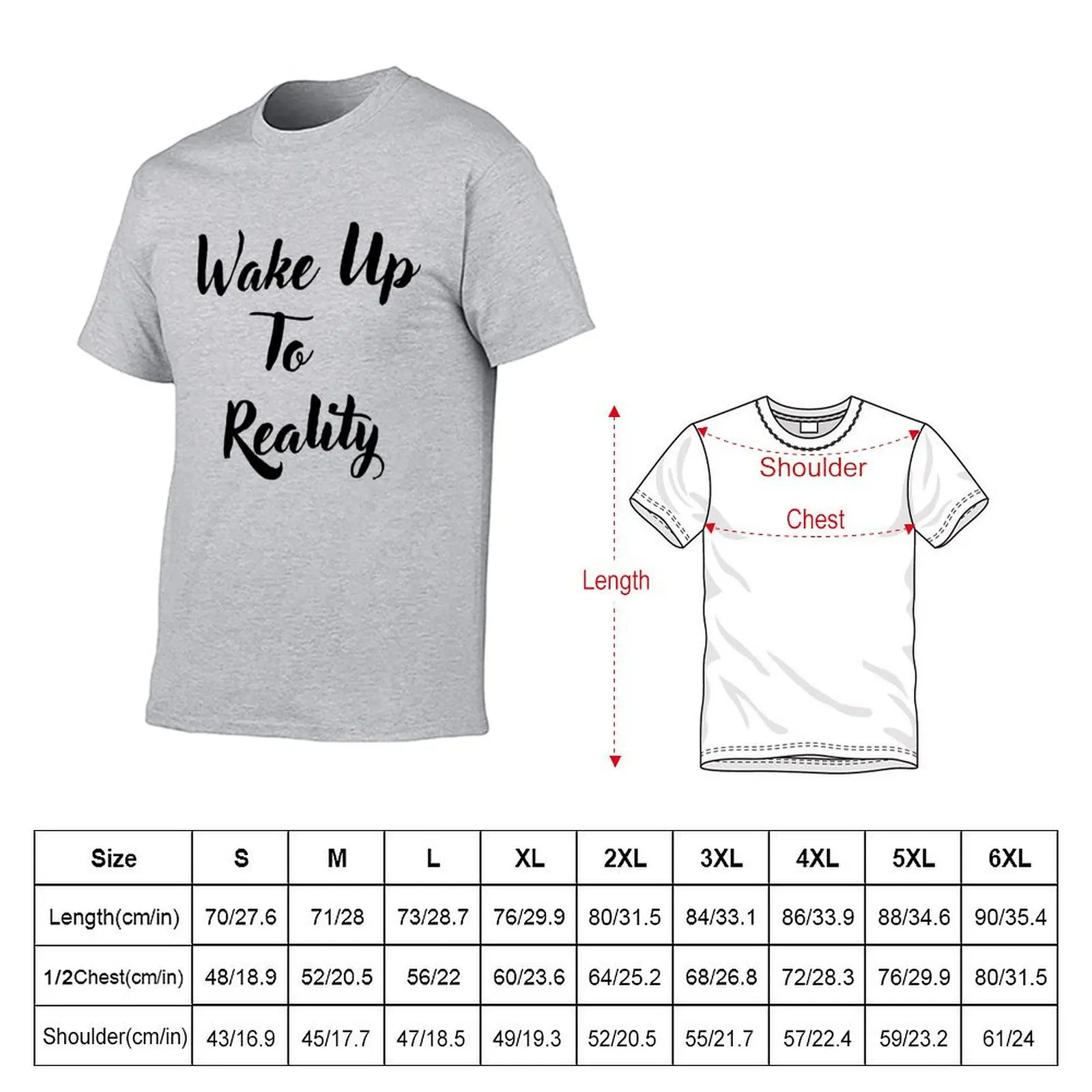 Wake Up To Reality T-shirt sublime shirts graphic tees mens tall t shirts