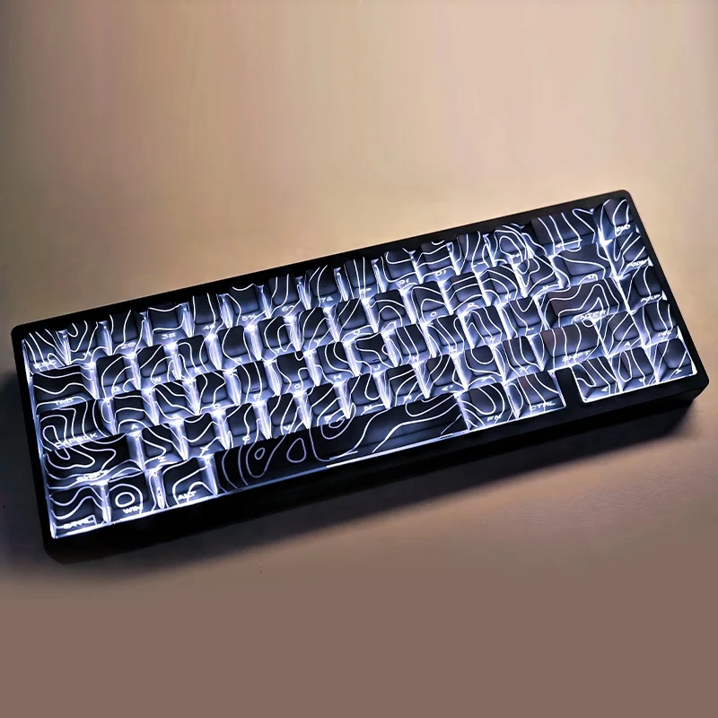 Vica keycap linea di contorno 3.0 modello traslucido keycap personalità incisione laterale PBT altezza originale di fabbrica woting personalizzazione