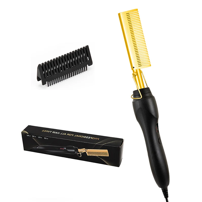 

Самая популярная горячая расческа-выпрямитель, электрический выпрямитель для волос, портативная горячая расческа по частной торговой марки, электрическая горячая расческа