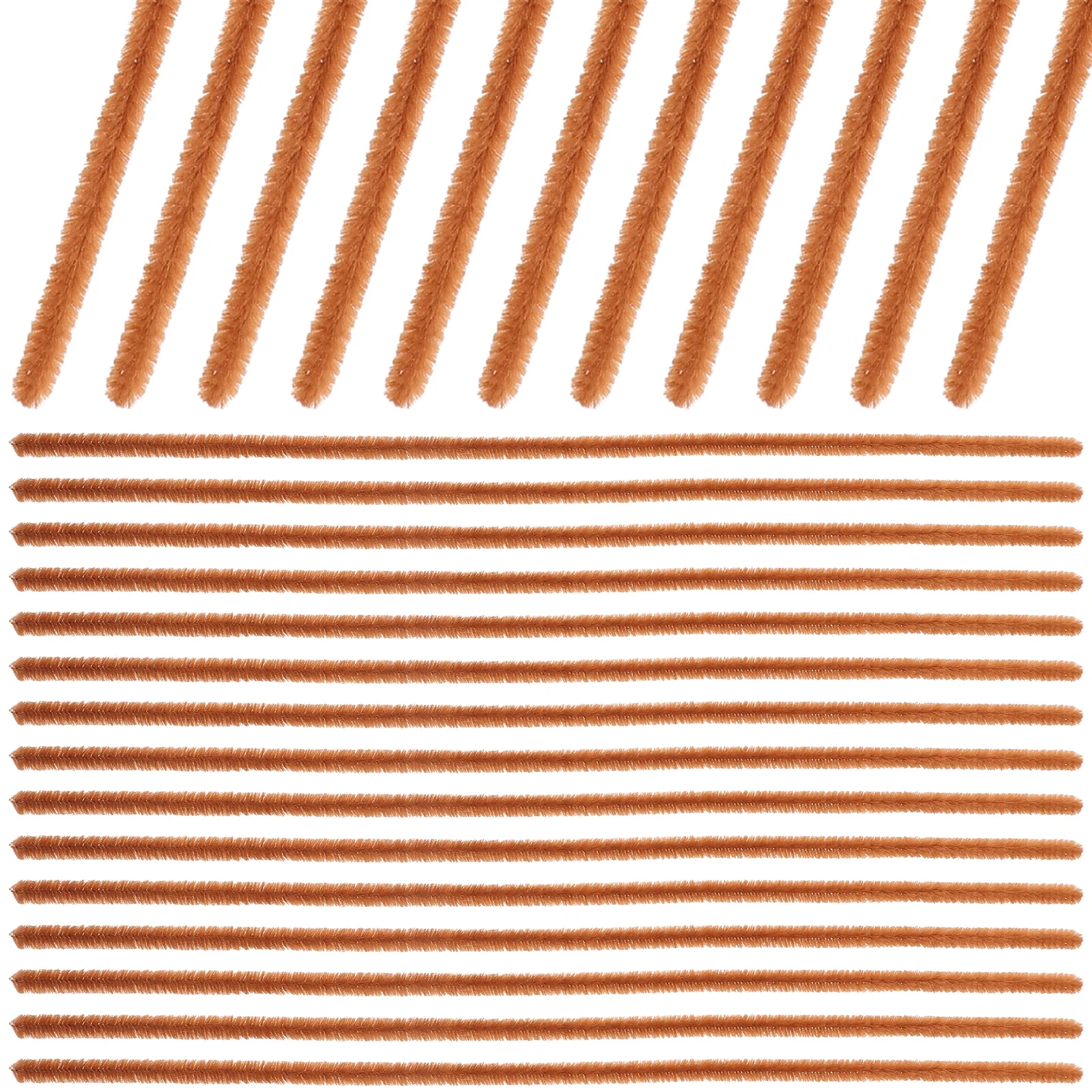 

200pcs Twisting Sticks Light Brown DIY Craft Supplies Bendable Bars Teens Adults H made Tools Toy Kits Polyester