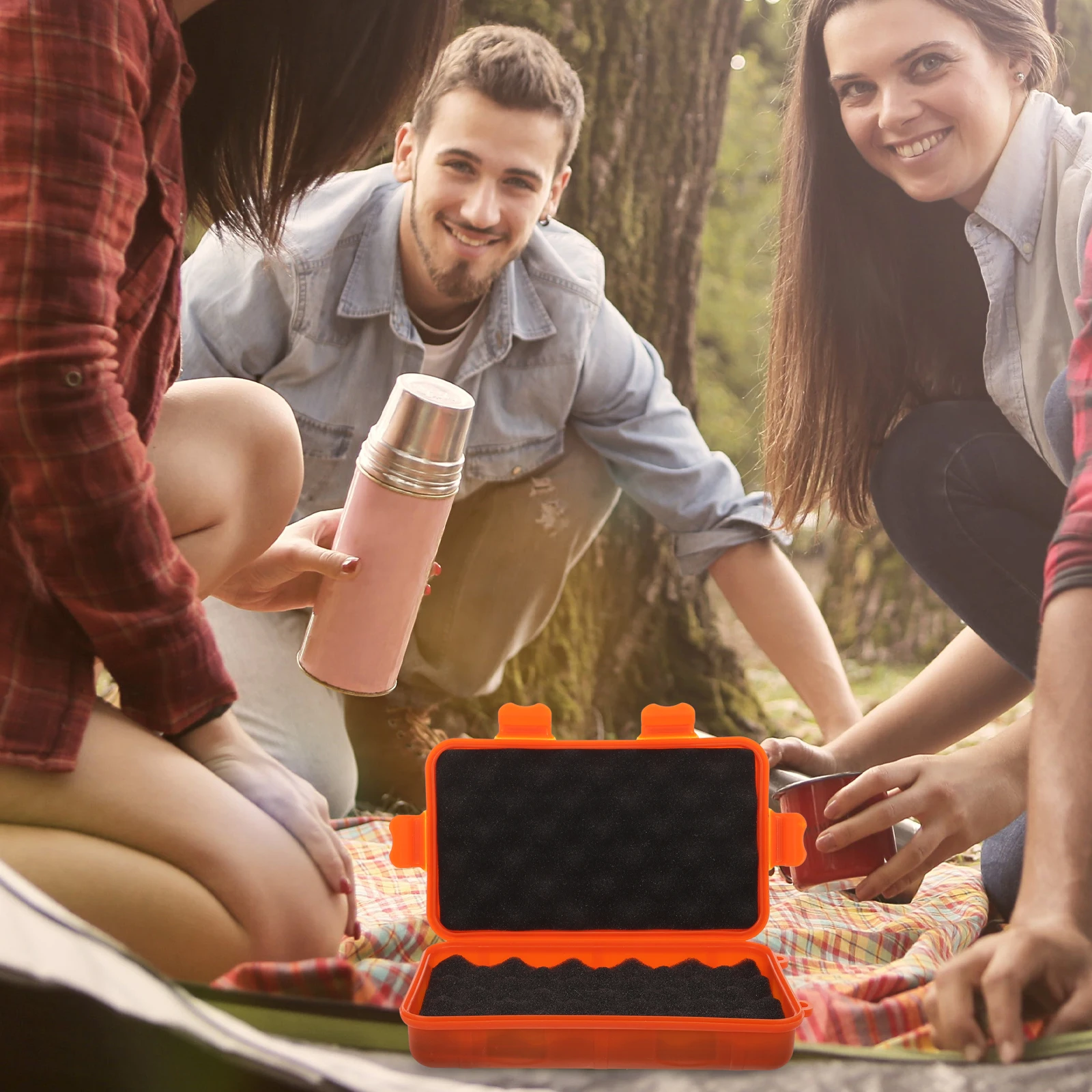 

Outdoor Survival Box Waterproof Shockproof Storage Container Heavy Duty Tool ganizer Case For Camping Workshop