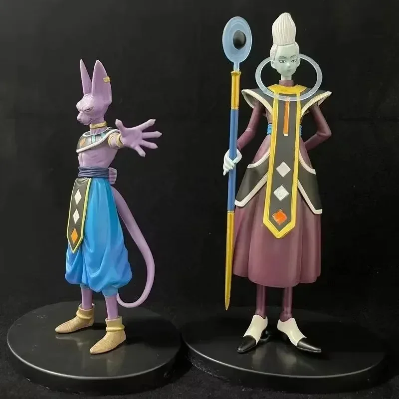 Dragon Ball Z Anime Actionfigur Gods Of Destruction Dxf Whis Beerus 20 cm Cartoon Figur PVC Statue Modell Sammlung Spielzeug Geschenk