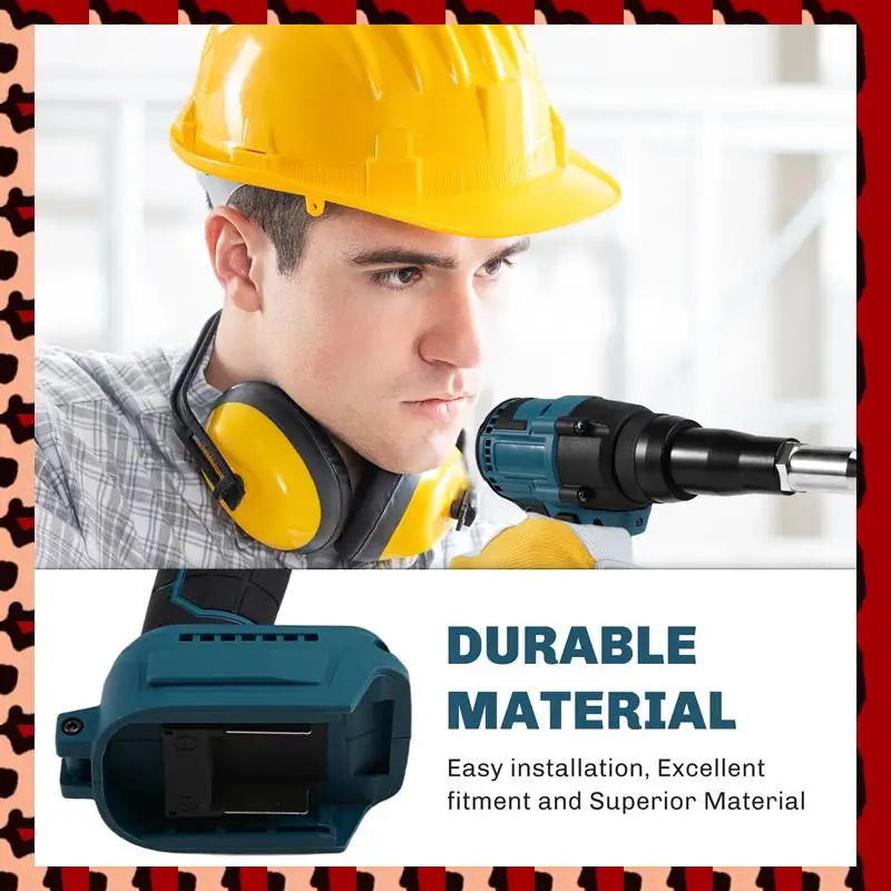 

A72P Cordless Electric Rivet Gun 2.4-4.8Mm Rechargeable Blind Riveter Nut Gun With LED For 18V Battery Not Include