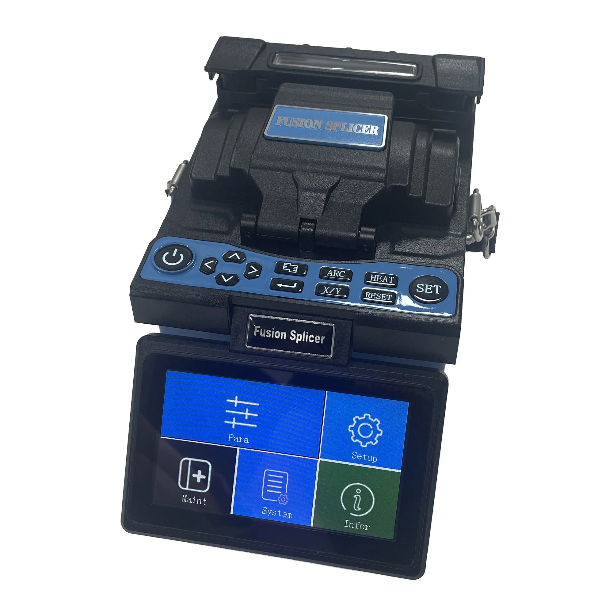 Mini Size Core Alignment Fiber Optic Fusion Splicer Machine with 5 Kinds of Langue