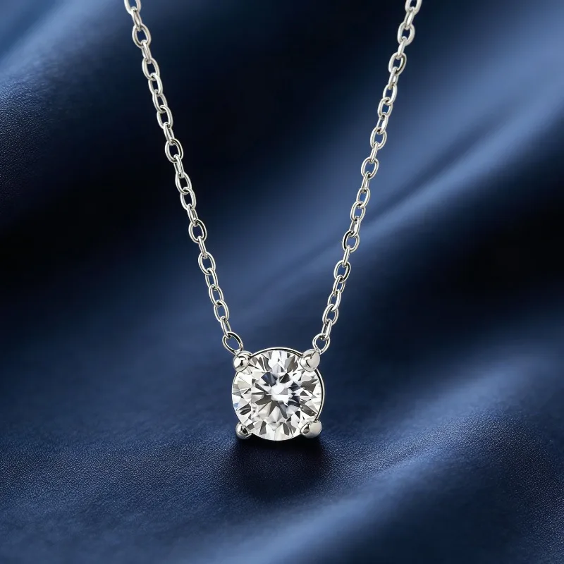 

1 шт. Кулон-подвеска из синтетического муассанита в 1 карат, элегантное и изысканное ювелирное украшение в подарок любимому человеку, подходит для любого сезона.