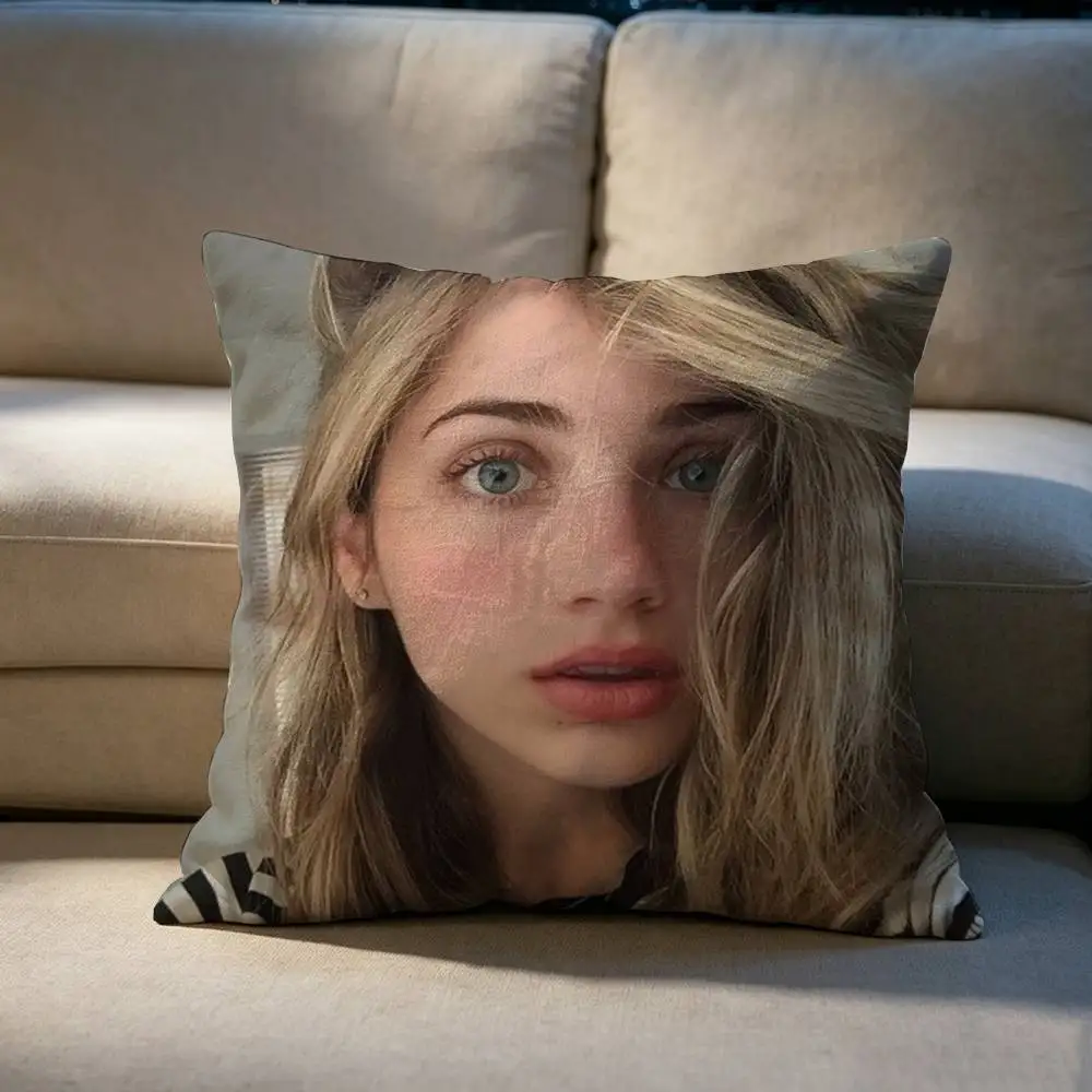 Actor E Emily R Rudd Pillow cover gift High definition digital printing,Surprise  vivid pattern Household.