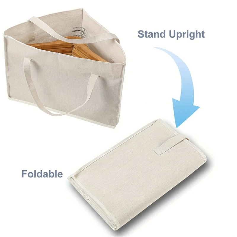 Multifunctional Clothe Hanger Organizer Bag Triangular Space Saving Hanger Organizer with Handle Waterproof Portable Storage Bag