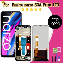 High quality 6.6''LCD For OPPO Realme Narzo 50A Prime For RMX3516 LCD Display Touch Screen Digitizer Assembly Replacement