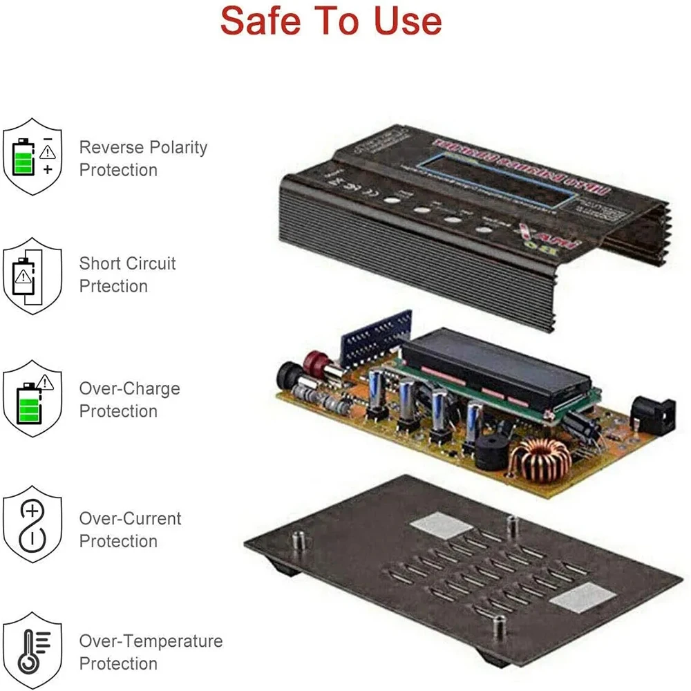 Балансирующее зарядное устройство iMAX B6 V3 80 Вт, 6 А, для батарей LiHv, LiPo, NiMh, Li-Ion, NiCd, для радиоуправляемых моделей, с функцией