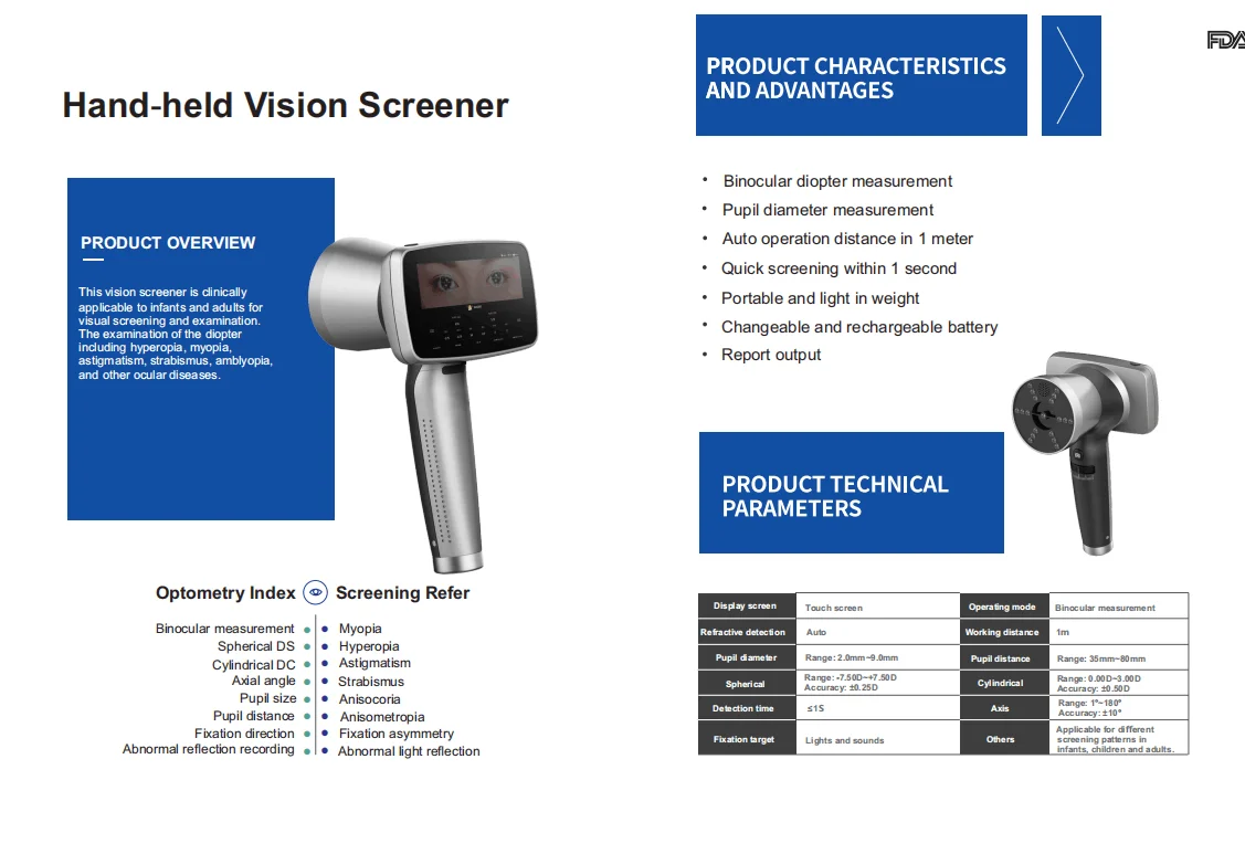 optometry instruments suoer ocular screening Vision Screener