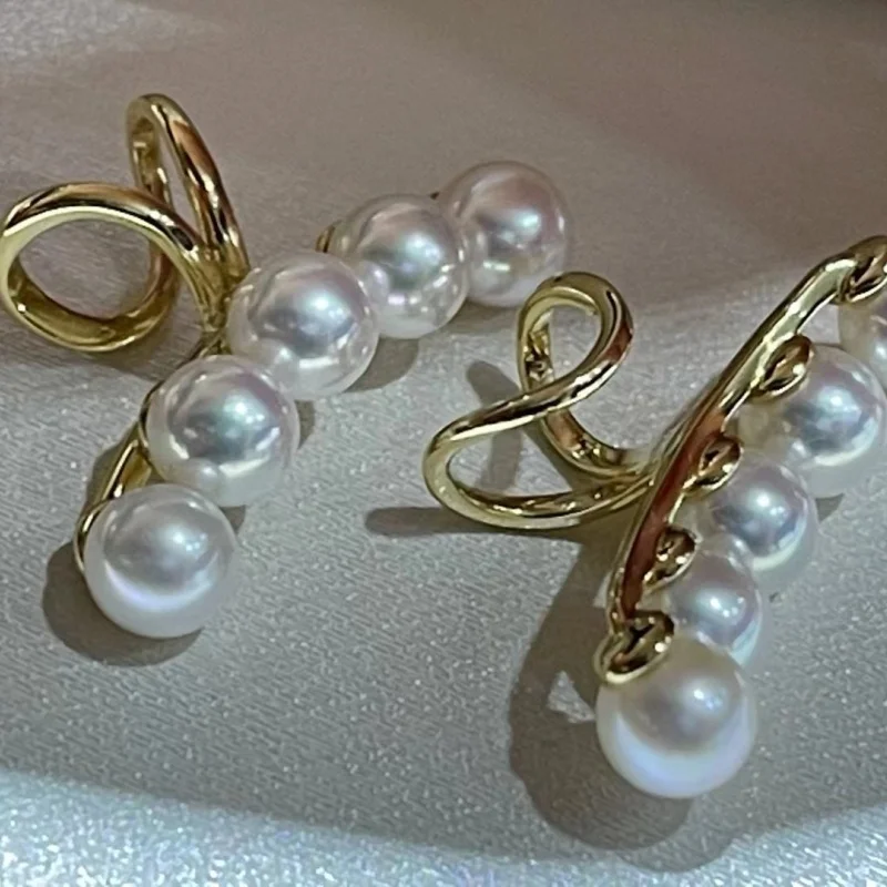 

SGARIT Jewelry Natural Freshwater Pearl Clip On Earrings for Non Pierced Ears Earrings S925 Sterling Silver Women Luxury Gift