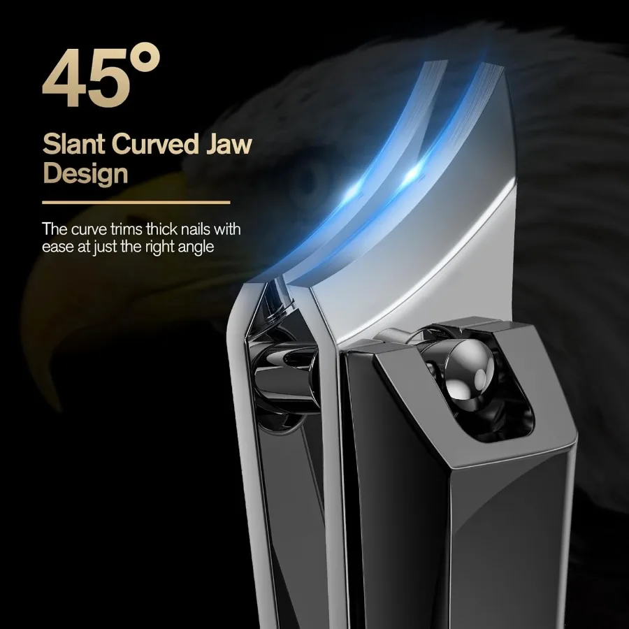 Ingrown Nail Clipper Slant Curved Blade Nail Clipper for Thick Toenails and Ingrown Nails Podiatrist Toenail Clippers for Senio