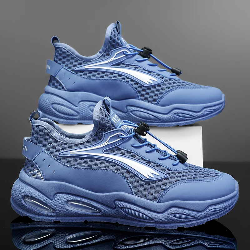 

New Men's Air Cushion Sneakers Summer Outdoor Breathable Comfortable Soft Sole Running Shoes Designer Men's Cool Wading Shoes