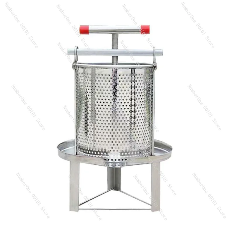 Mini Manual Stainless Steel Honey Wax Presser Honey Extractor For Apis Cerana Beekeeping Tool