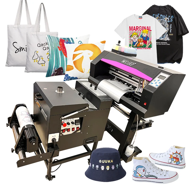 A3 DTF Inkjet Printer Set Heat Transfer T-shirt Printing Machine Direct to Film Printer with XP600 Print Head