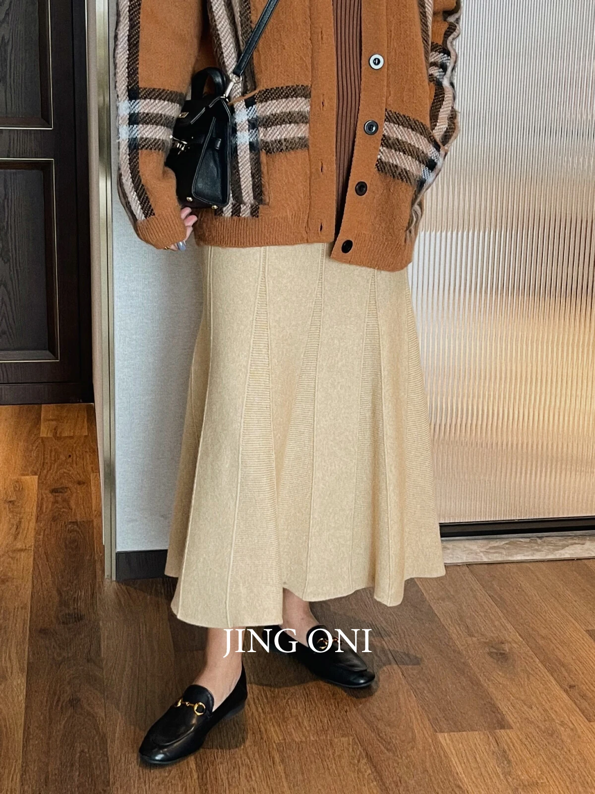 Trumpet Long knit Skirts Elegant Woman Clothing 2023 Vintage Korean Fashion Style Autumn Y2K High Waist Winter Gothic Wrap New