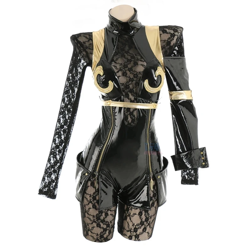 

Game Nier Automata Operator 6O/21O Cosplay Costume Women Sexy Leather Bodysuit Socks Gloves Mask Suit Halloween Carnival Clothes