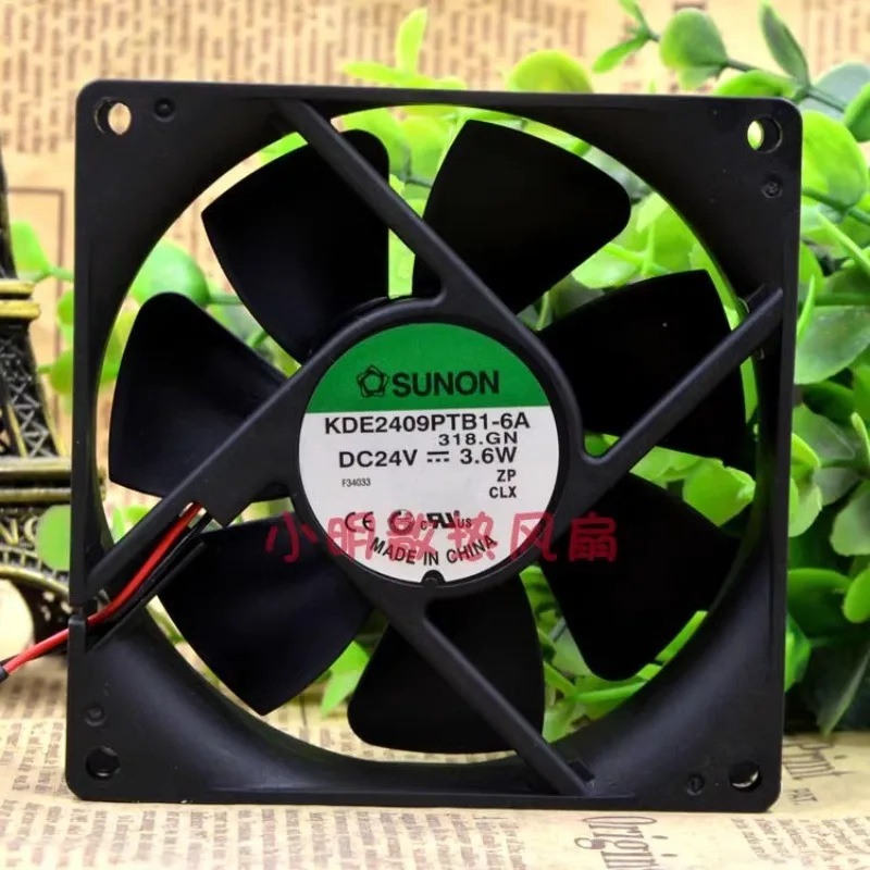 Original CPU Cooler Fan for TAJUN KDE2409PTB1-6A 24V 3.6W Frequency Converter Cooling Fan 9025 90*90*25MM