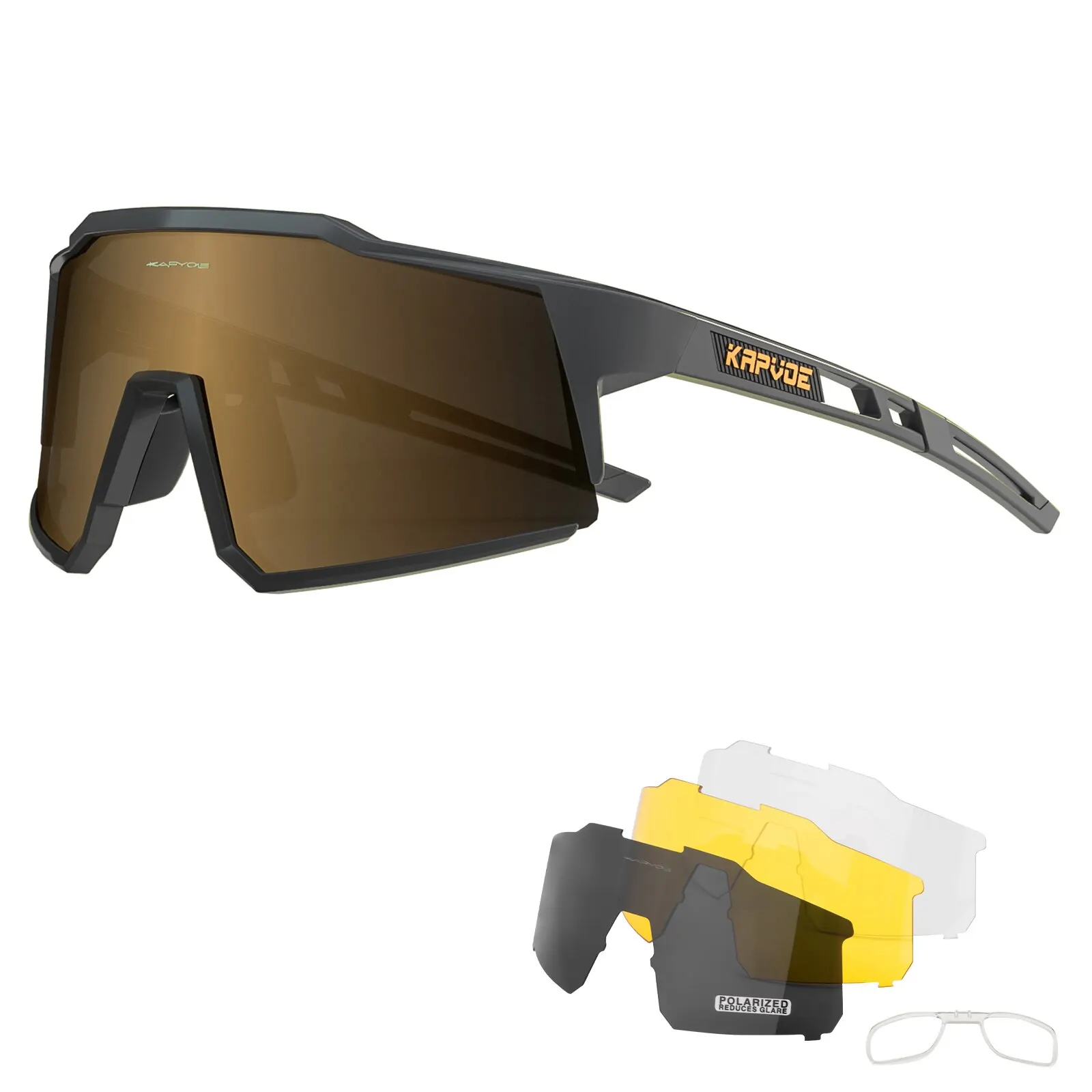 Kapvoe fahrrad brille polarisiert mtb rennrad brille uv400 schutz sonnenbrille ultraleichte sport brillen ausrüstung 6