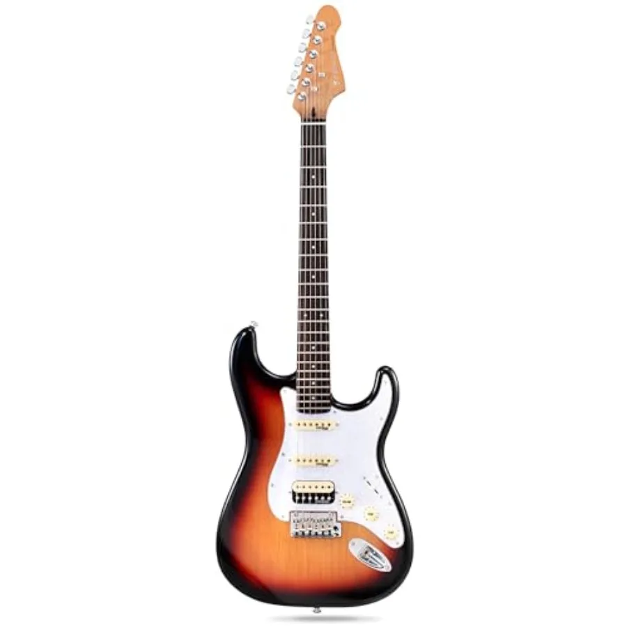 

39 Electric Guitar: Solid Body Electric Guitars for Intermediate Pro Players with Wilkinson Pickups Grover Tuners 6 String Guit