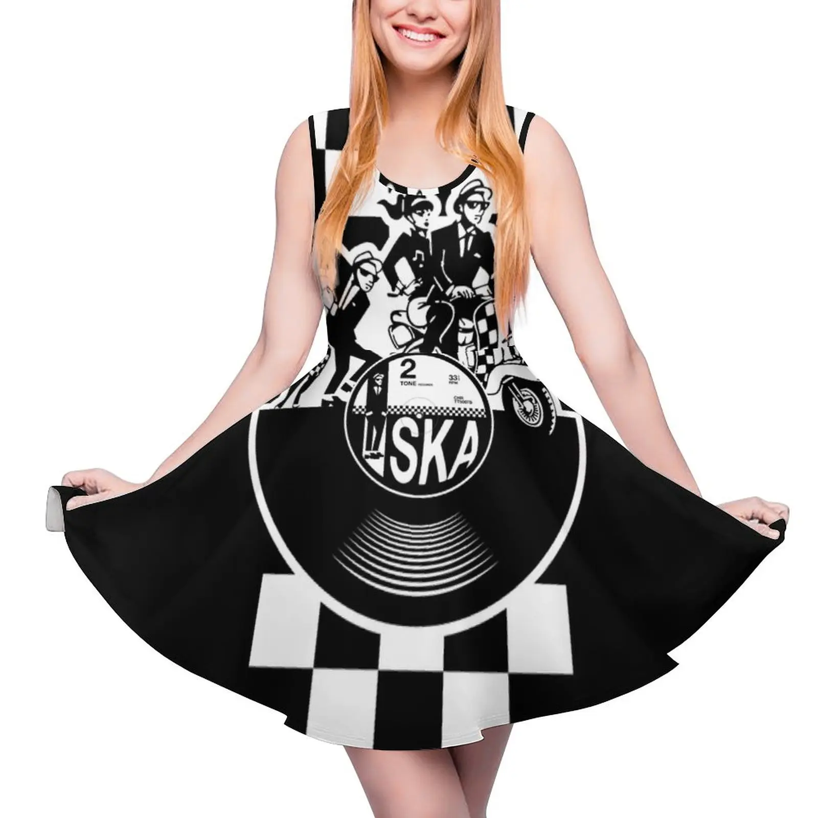 

In the mood for SKA Sleeveless Dress summer women"s dress 2024 Women"s summer long dress elegant chic women dresses promotion