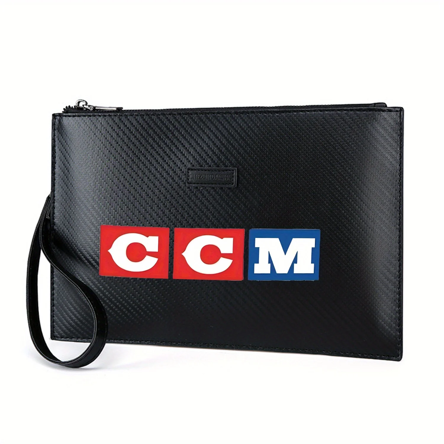 

Логотип CCM с квадратными формами Элегантная мужская сумка из искусственной кожи с принтом Модная и практичная для повседневной носки