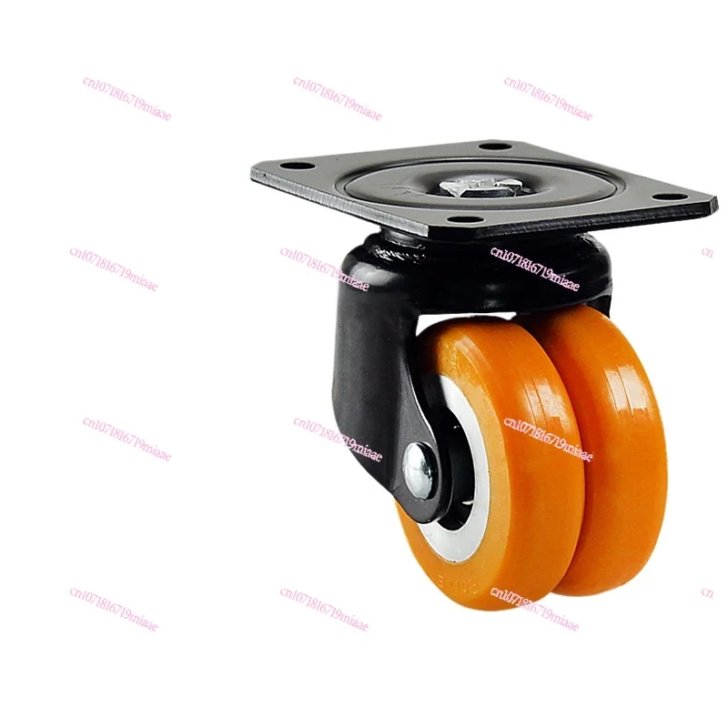 Casters Polyurethane  Universal Wheel Double Wheel 2.5/ 2 /3-Inch Gear  Load-Bearing