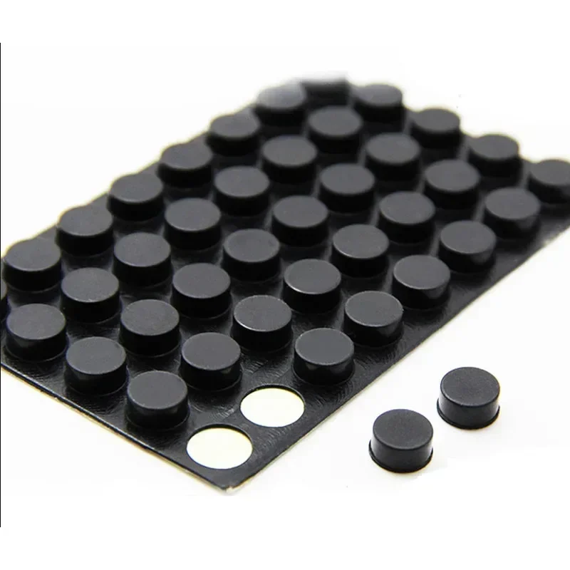 Self-adhesive Rubber Feet Furniture Pads Round/Square Protectors Shock Absorber Feet Pad Vibration Absorption Rubber Anti-shock