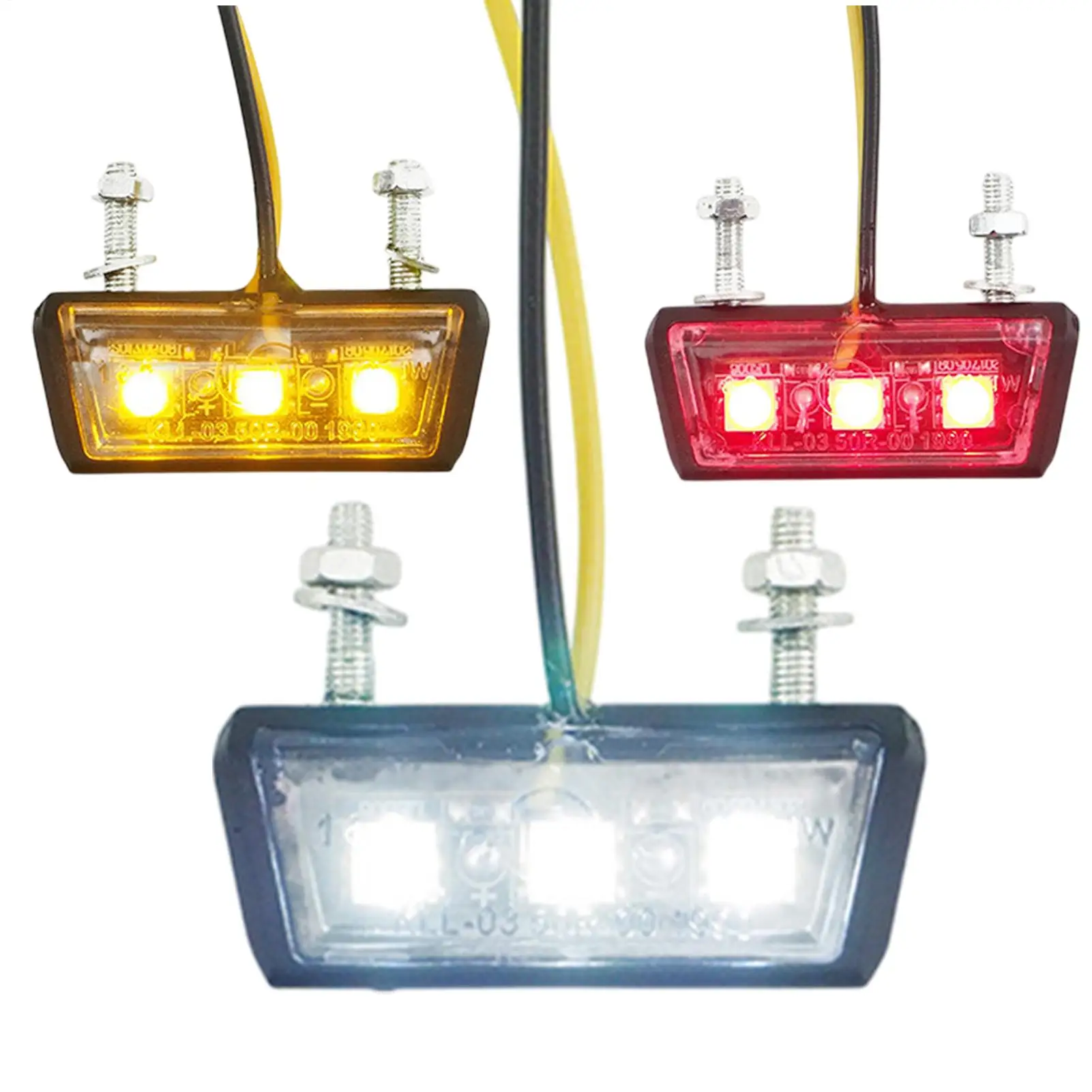 

Motorcycle Rear Light Dirt Bike License Plate Rear Lamp Quick-Release Vibration-Resistant Rear Lamp Waterproof Brake Taillight