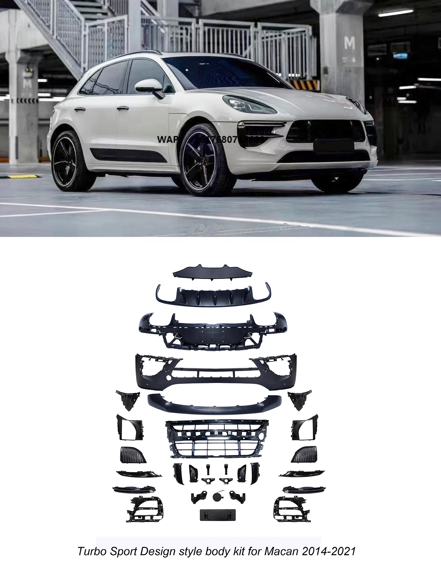 Turbo Sport Design Style Body Kit for Macan 2014-2021 95B Exterior Upgrade