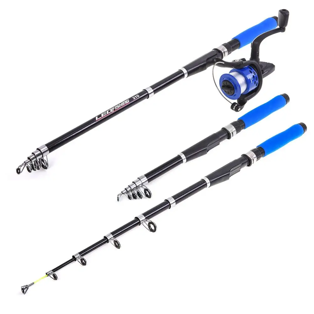 1 Set Portable Fishing Rod Kit Convenient Fishing Pole Set Fishing Accessories Fishing Supplies for Outdoor Outside