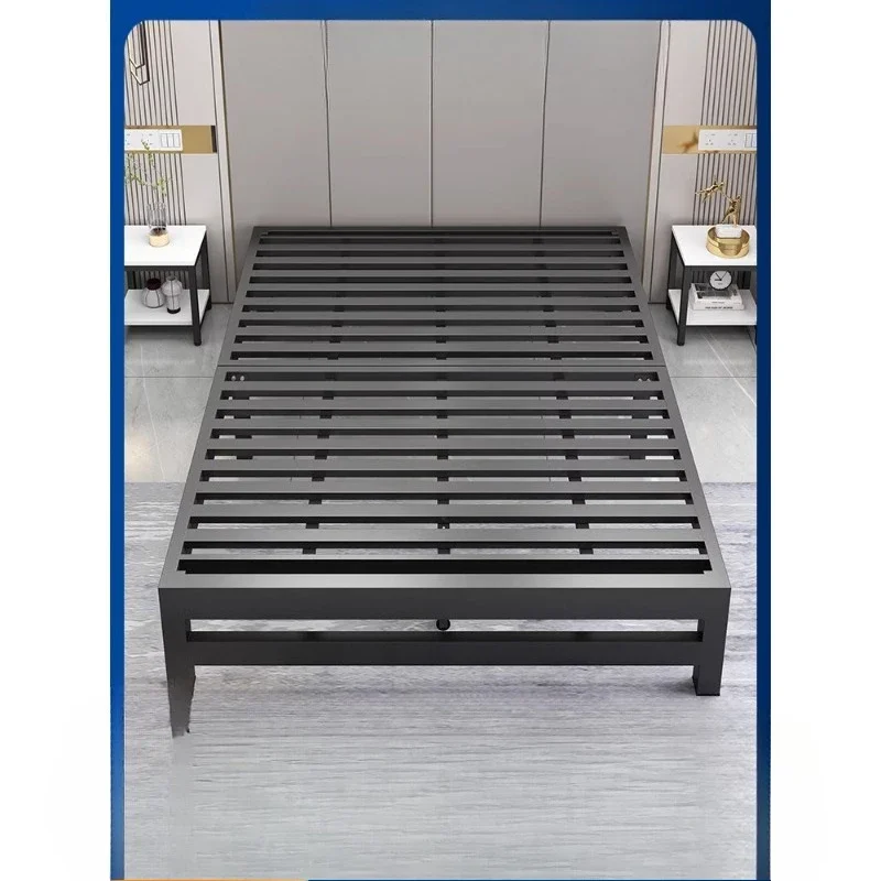 Double bed modern simple 1.5 meters, iron frame single bed 1.8 iron bed