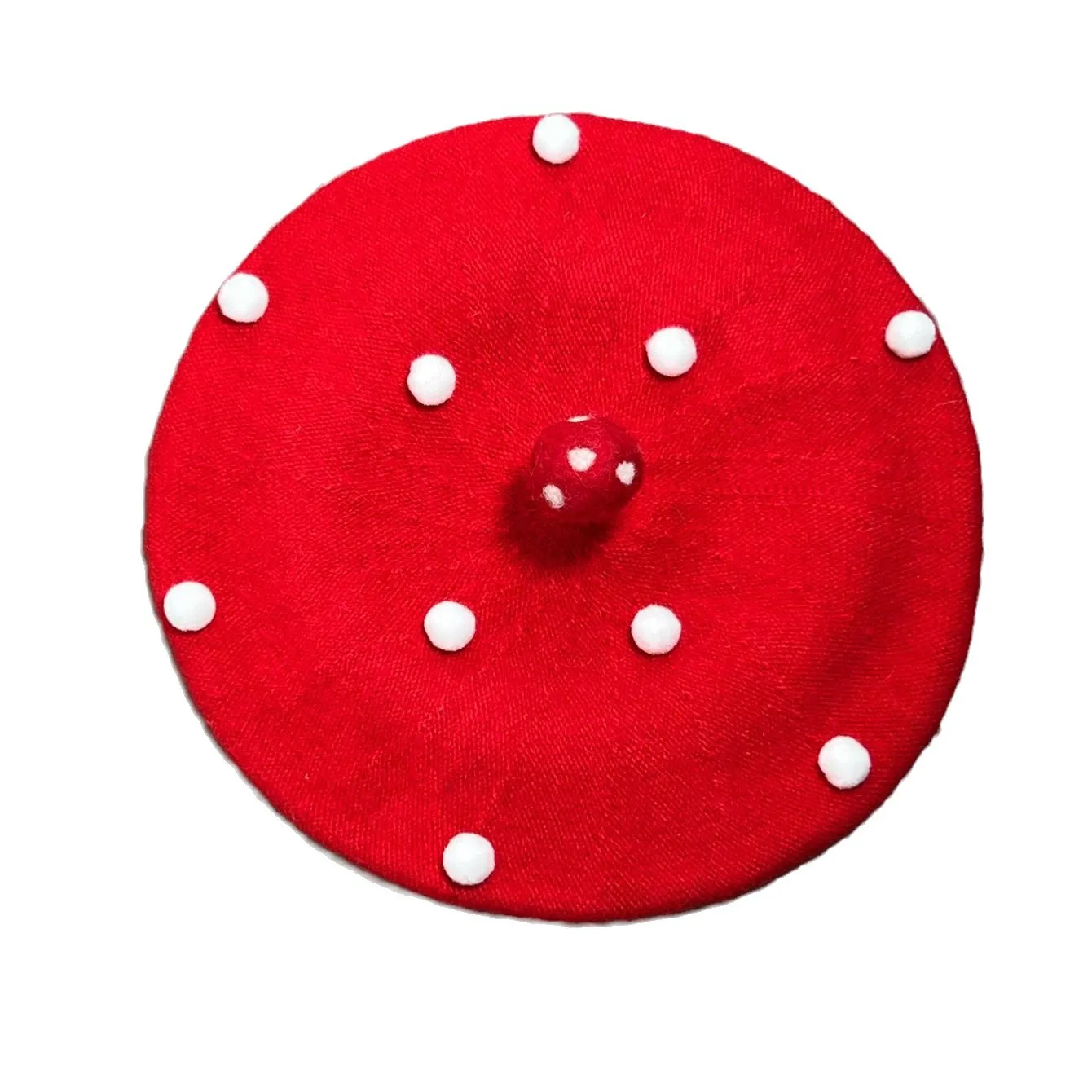 الوالدين والطفل لطيف الفطر منقط فتاة الرسام اليقطين قبعة النمط الفني الصوف متماسكة قبعة صغيرة الطازجة برعم قبعة فاخرة 4m816