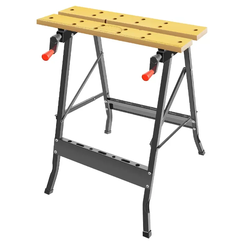 Multifunctional Carpentry Workbench Folding Woodworking Table Saw Household Portable Combined Tool Decoration Wood Working Table