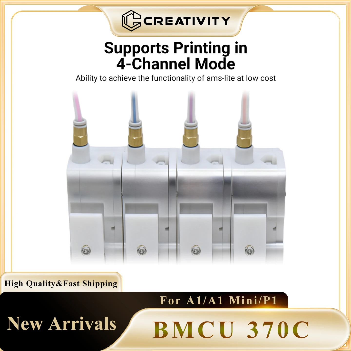 

BMCU 370C AMS Lite Hall Buffer Sensor Bidirectional Buffering Multi Color Printing More Accessible for Bambu Lab A1/ A1 mini P1