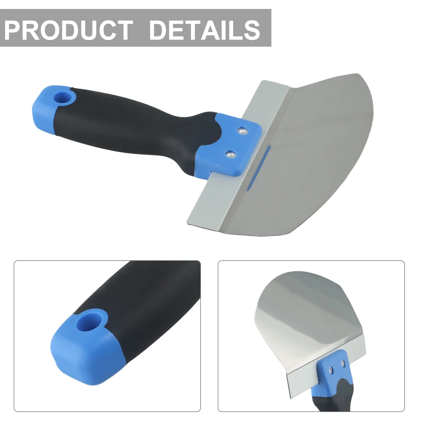 Arc Cleaning Plastering Cutter Product Name Aluminum Anti Slip Handle Arc Blade Stainless Steel Long Term Work