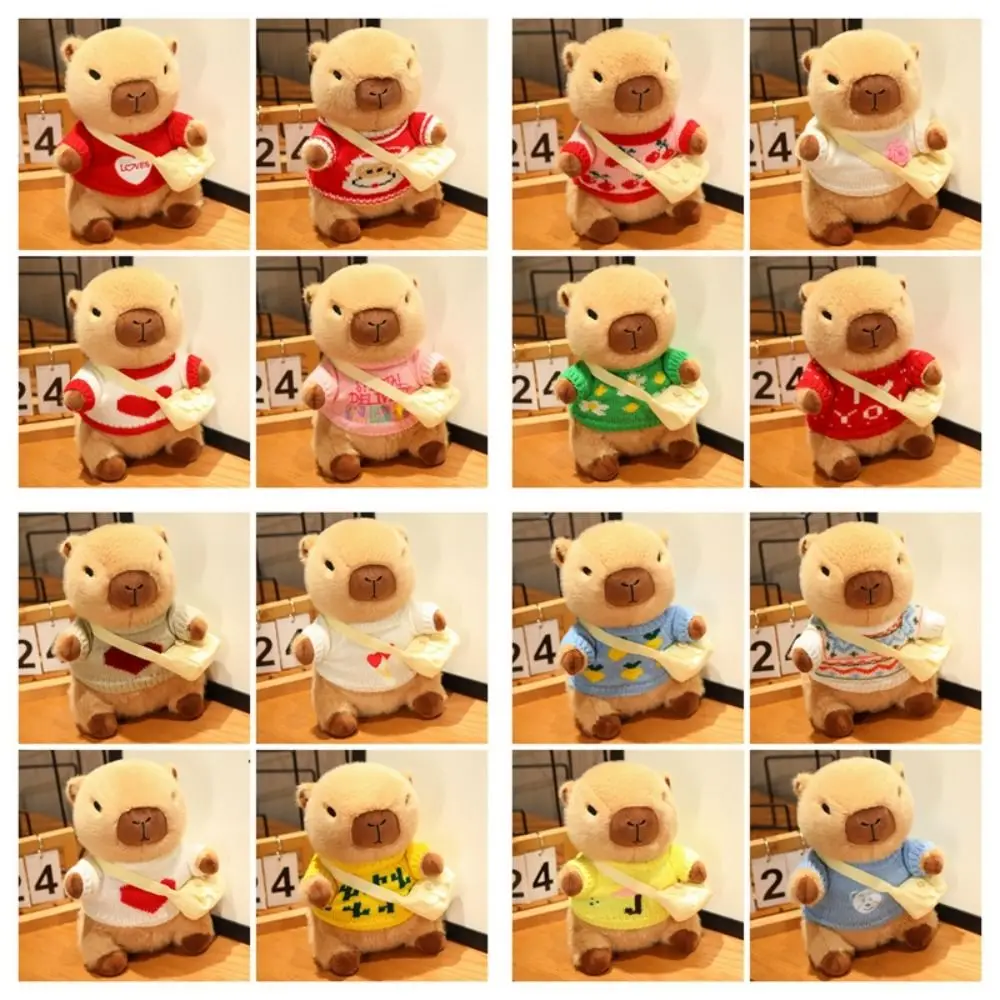 เสื้อผ้าอุปกรณ์จําลอง Capybara Plush ของเล่นสัตว์ Capybara ตุ๊กตาผ้า Capybara ตุ๊กตา Plush ตุ๊กตา Super น่ารัก