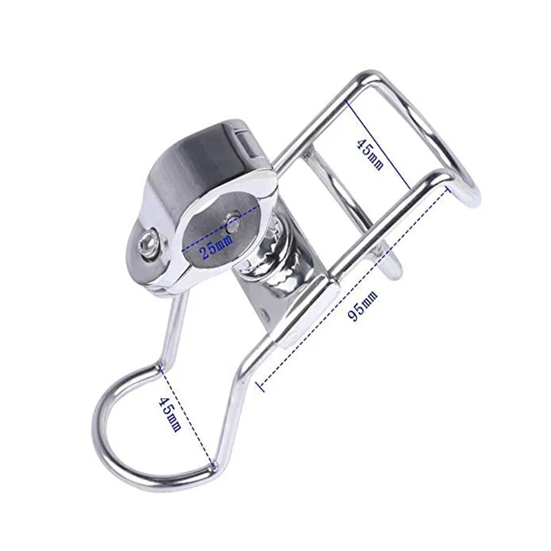 Stainless Steel Fishing Rod Holder 360 Degree Rotatable Boat Fishing Rod Support Marine Boat Yacht Fishing Accessories 해양용품