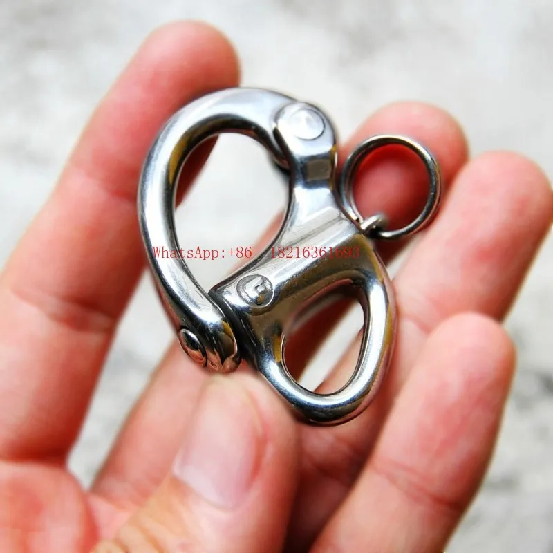 Hanging Buckle Forged Stainless Steel Keychain Yacht Outdoor Lock