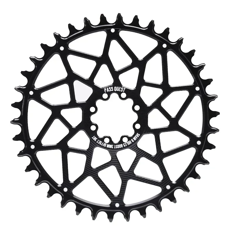 PASS QUEST 8 Nails Sprocket 3mm Offset 28-48T Round/Oval Road Bike Direct Mount Chainwheel for Sram ETAP AXS FORCE RED Crankset