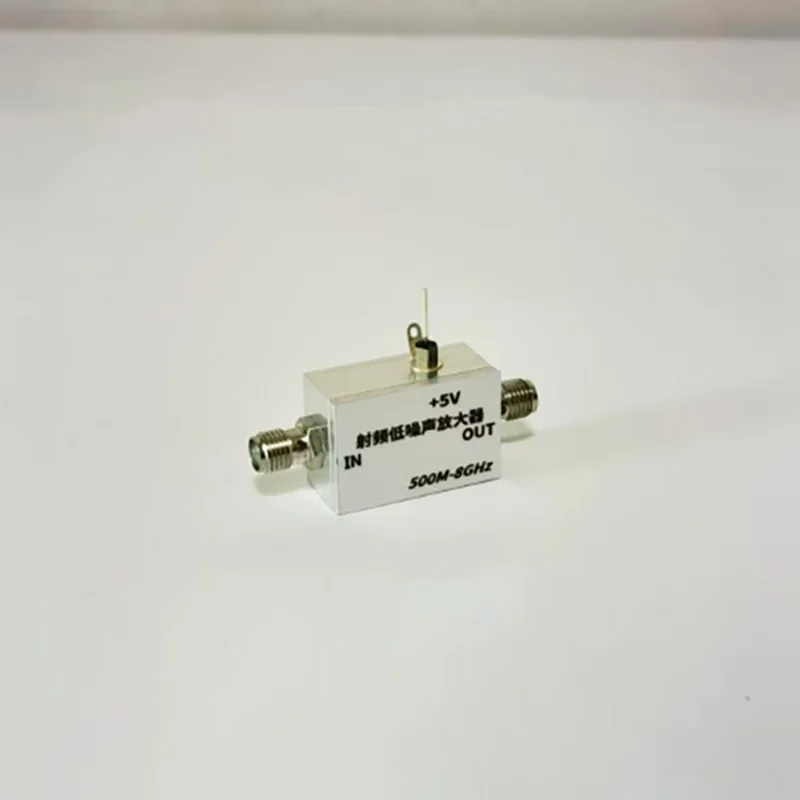 500M-8GHz RF low noise amplifier 20dB small signal receiving amplifier high flatness gain