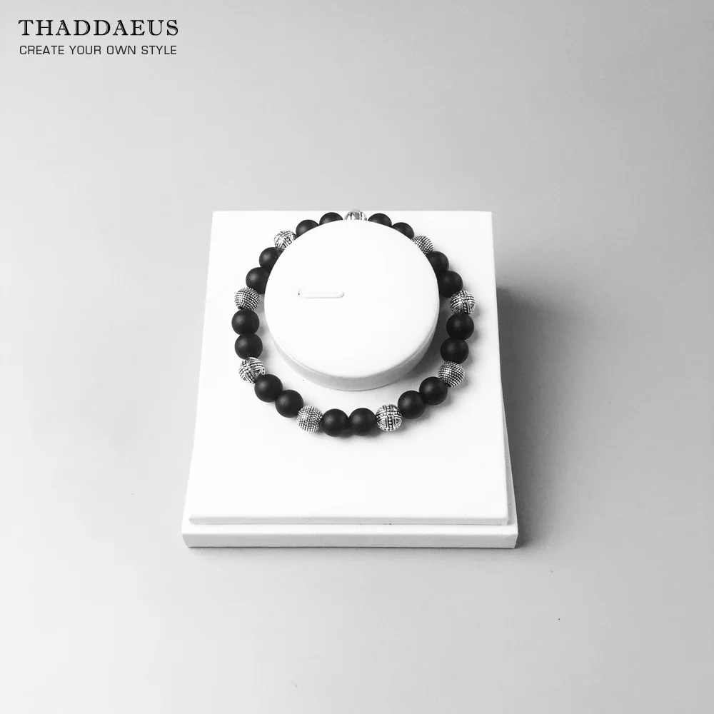 Bracelet Hero Rebel Bead Europe Style Fashion Jewelry Gift For Men And Women,In Sterling Silver And Black Obsidian view 6