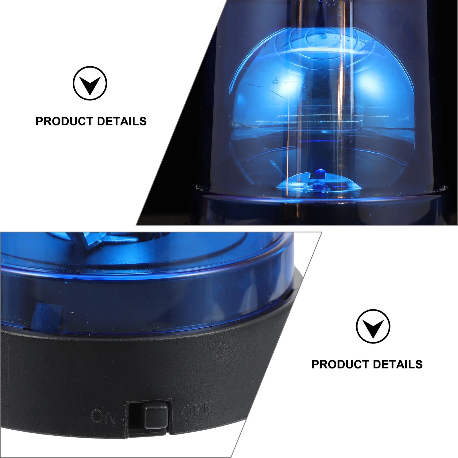 

Simulated Police Toy Rotating Flashing Red LED Beacon Signal Alarm Kids Safe Flashing Lights Durable Waterproof