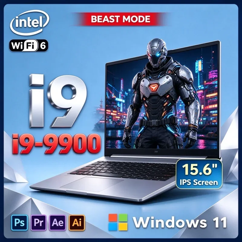 Intel 15.6 Inch Portable Laptop PC Intel Core I9 9900 Windows11 32GB RAM 2TB SSD Fingerprint Unlock For Student Online Courses - Aliexpress Deal