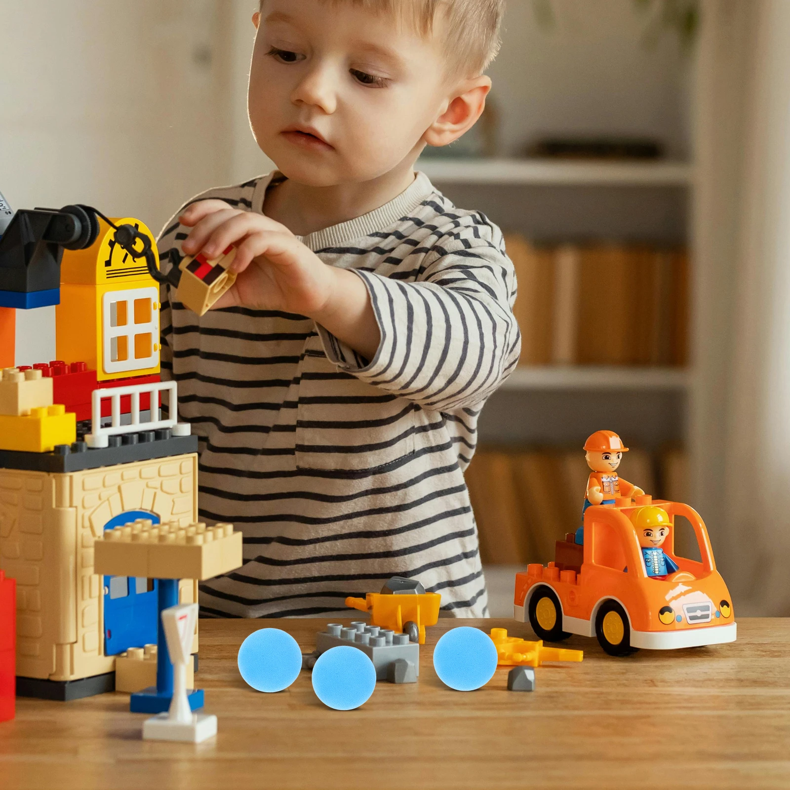 

12 pcs Duck Inflatable Globe Craft Foam Balls Toys Christmas Bulk EVA Safe Material Portable Indoor Outdoor Family