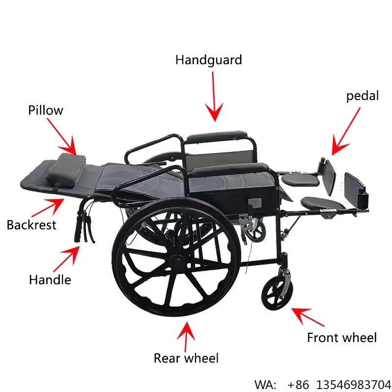 

Lightweight Manual Wheelchair for Disabled