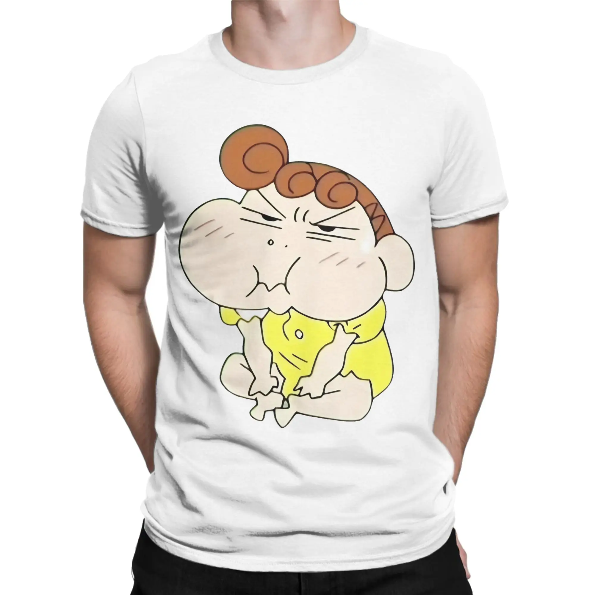 Men Women's C-Crayon S-Shin-chans Hima‑chan T Shirts  Cotton Clothes Funny Short Sleeve Round Neck Tee Shirt Gift Idea T-Shirts