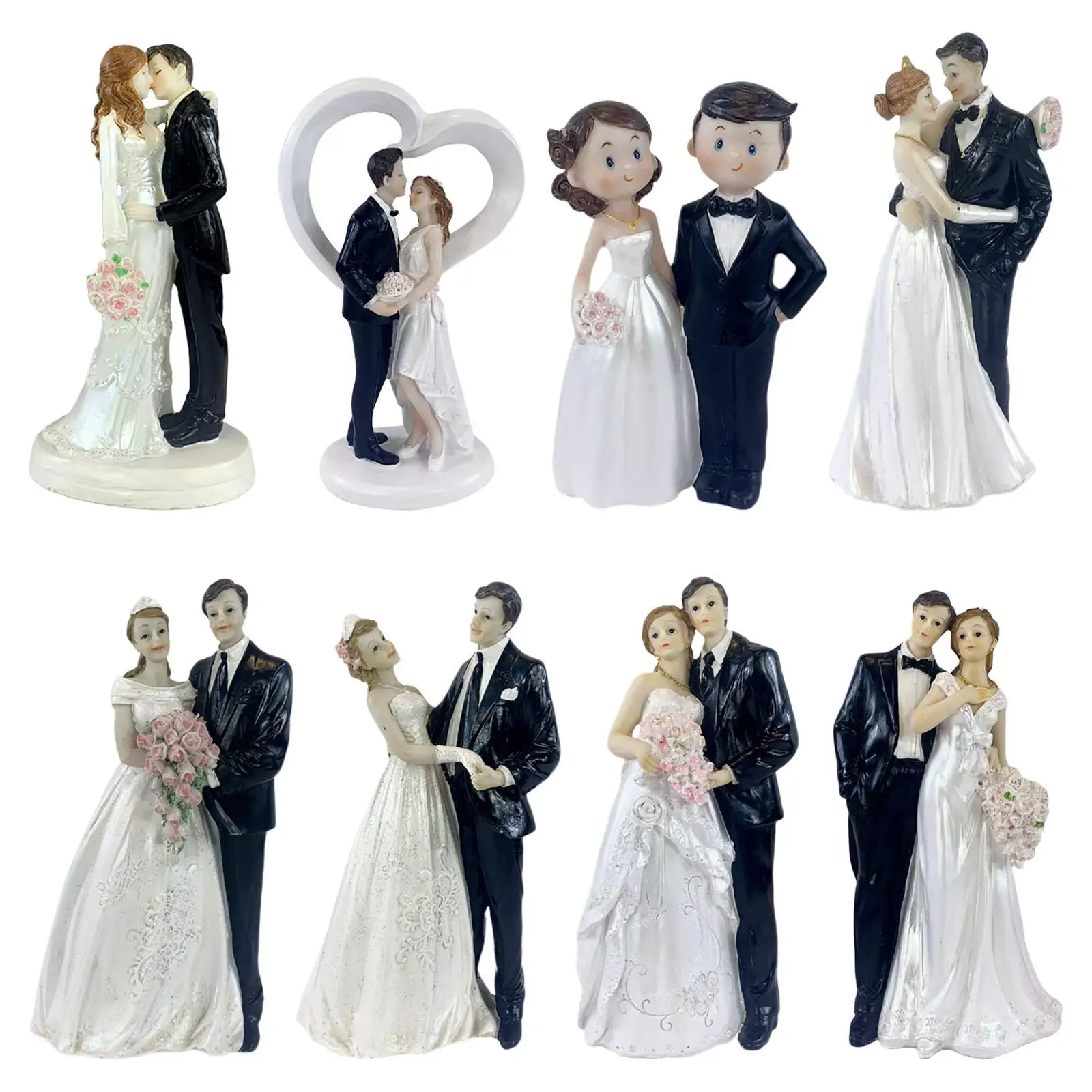 Newlywed Gifts for Couples Centerpiece Custom Valentine'S Topper Figures You