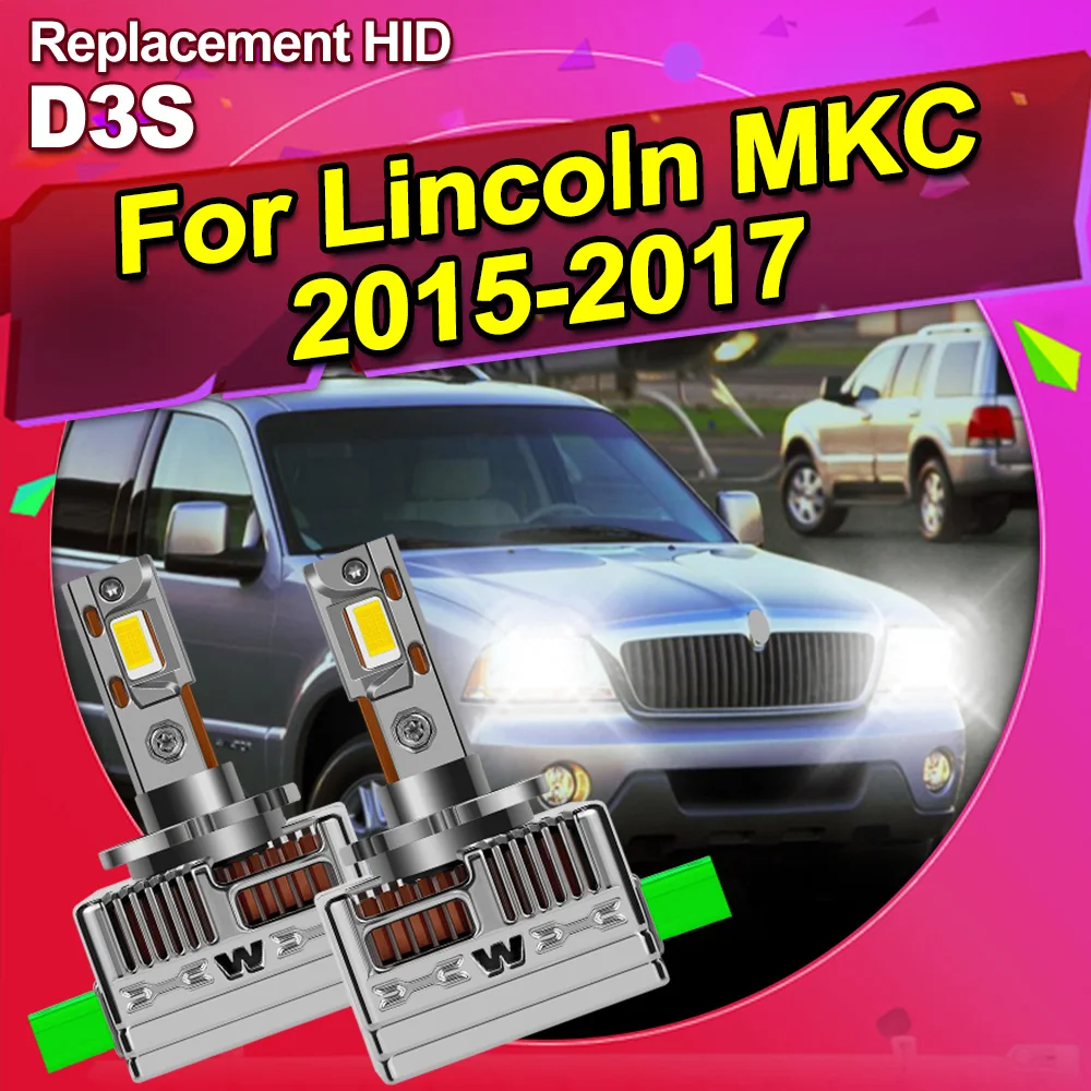 

For Lincoln MKC 2015 2016 2017 D3S D3R LED Headlight Kit Bulbs 150W 20000LM 6000K White Replace Conversion Lamp