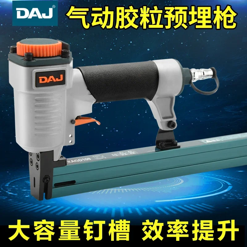 DAJ Colloidal  Furniture 3-in-1 Plastic Embedded Parts, Connectors Expansion Nut Air Nail Gun Rubber Plug White Child Granules